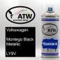 Preview: Volkswagen, Montego Black Metallic, LY9V: 400ml Sprühdose, von ATW Autoteile West.